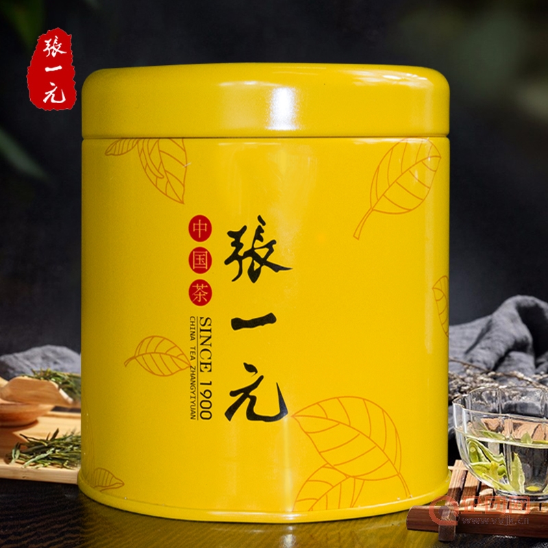 张一元茶叶 中国元素原产地豆香龙井茶新茶50g/罐 绿茶茶叶