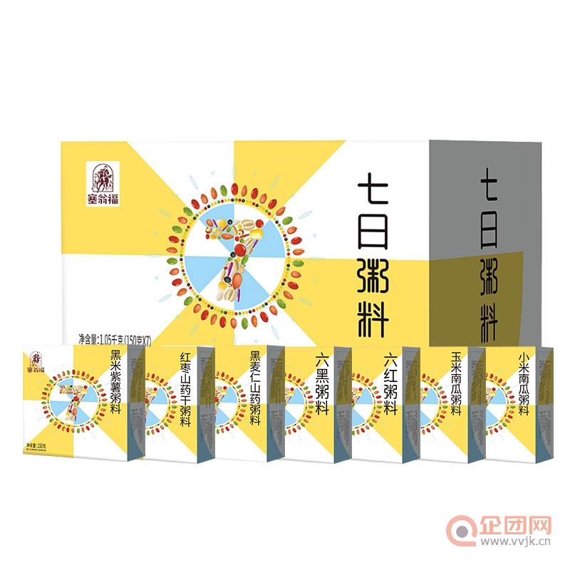 塞翁福七日营养早餐粥原材料五谷杂粮粗粮组合小包装方便速食