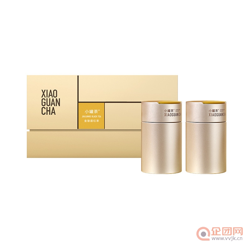 小罐茶特级金骏眉工夫红茶 商务金多泡2罐装茶叶礼盒100g 年货礼盒