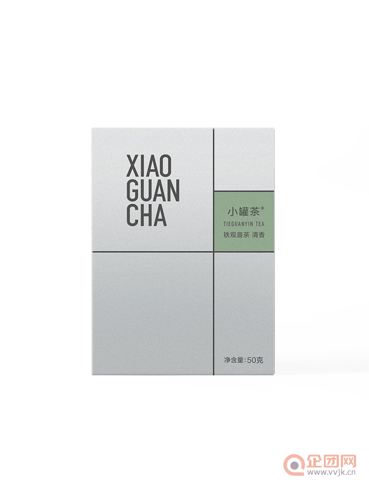 小罐茶银罐多泡装特级清香铁观音茶叶礼盒装50g送礼佳品