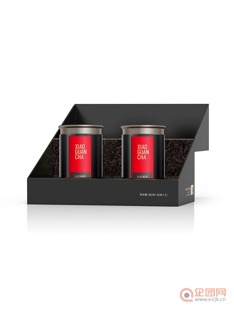 小罐茶多泡装特级大红袍乌龙茶茶叶礼盒装2罐装40g*2年货