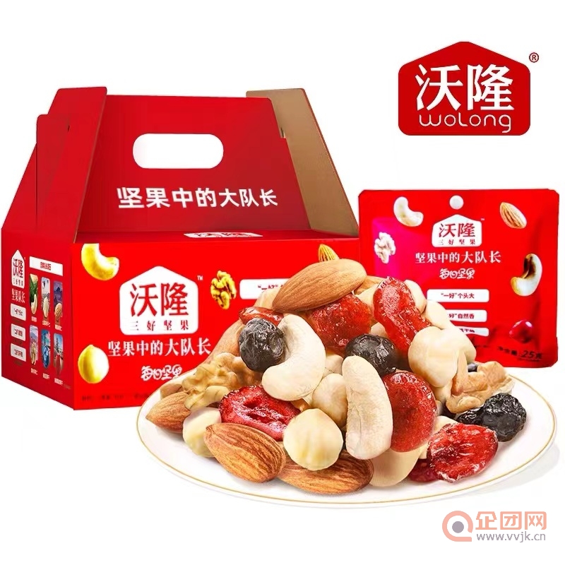 沃隆每日坚果750g A款（25g/袋*30袋）坚果炒货礼盒